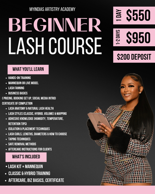 BEGINNER LASH COURSE + PRODUCTS PACKAGE