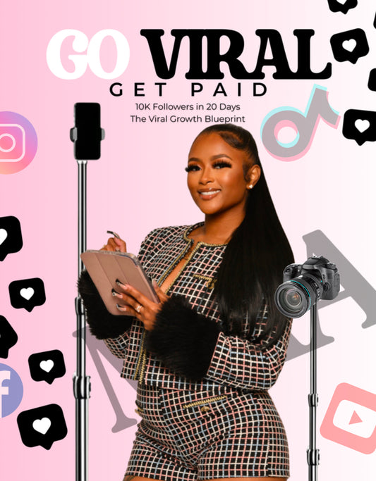 Go Viral, Get Paid: The 20-Day TikTok Growth Blueprint (E-Book)